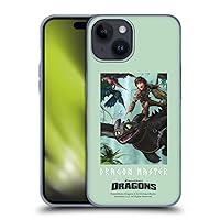 Head Case Designs Officially Licensed How to Train Your Dragon Master II Hiccup and Toothless Soft Gel Case Compatible with Apple iPhone 15