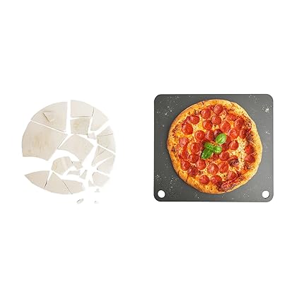 NerdChef Steel Stone - High Performance Pizza Baking | Made in USA (14.5