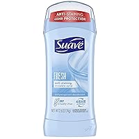 Suave Antiperspirant Deodorant 24-hour Odor and Wetness Protection Shower Fresh Deodorant for Women, Package may vary, 2.6 Ounce Pack of 12