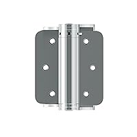 3 Inch Self-Closing Door Hinges, 2-Pack, Adjustable, Storm and Screen Door, Full Surface Mount, Zinc Plated (851594)