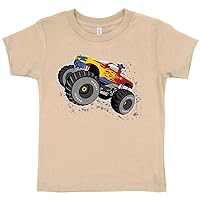 Truck Toddler T-Shirt - Monster Truck Tee Shirt - Graphic T-Shirt
