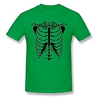 Skeleton Body Glow in The Dark T-Shirt for Men XL KellyGreen
