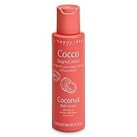 Coconut Bath Cream - Envelop Your Skin All Over with A Soft Lather and Delicate Perfume - Refined Sensorial Journey - Rich in Plant Extracts - Refreshing and Moisturizing - 3.4 Oz