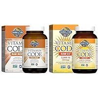 Garden of Life Vitamin Code Raw Iron 30ct Capsules & D3 - Vitamin Code Whole Food Raw D3 Vitamin Supplement, 2000 Iu