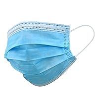 3-ply Procedural Face Masks for General Use Protection, Light Blue, Disposable Masks (2000ct Case)