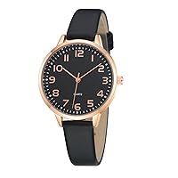Women's Dainty Analog Leather Dress Watch for Small Wrists, Ladies Waterproof Watches for Women, Reloj para Mujer