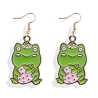Silver Frog Earrings for Women Vintage Frogs Shaped Stud Earrings Cute Animal Earrings for Teens Girls Frog Jewelry Gifts for Teen Girls Christmas Gifts