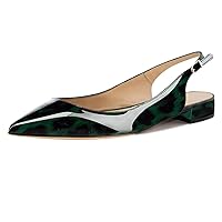 Eldof Women Low Heels Pumps | Pointed Toe Slingback Flat Pumps | 2cm Classic Elegante Court Shoes