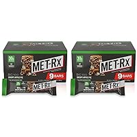 MET-Rx Big 100 Colossal Protein Bars, Crispy Apple Pie Meal Replacement Bars, 9 Count (Pack of 2)
