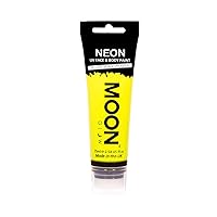 Supersize 2.54oz Blacklight Neon UV Face & Body Paint - Intense Yellow - with sponge applicator