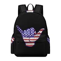 Shaka USA Casual Backpack Travel Hiking Laptop Business Bag for Men Women Work Camping Gym