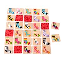 Bigjigs Toys Wooden Sock Memo - Educational Memory & Observation Game for Children