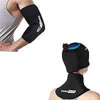 ComfiTECH Migraine Relief Cap with Top Coverage & Neck Ice Pack Wrap Gel, Headache Ice Hat for Migraine & Cervical Ice Pack for Neck