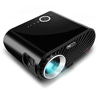 Pyle Portable Multimedia Home Theater Projector - HD 1080p LED with USB HDMI Digital Data System Projection for Entertainment Video Photo Game Full Cinema Movie in Your Laptop PRJLE64, Black