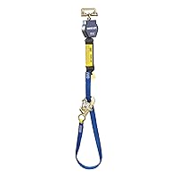 3M DBI-SALA Nano-Lok 3101366 Tie Back Self Retracting Lifeline, 9-Foot, 3/4-Inch Dynema Polyester Web, Tie-Back Hook, Quick Connector For Harness Mounting, Blue