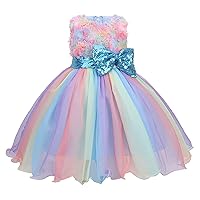 Toddler Girl Dresses,2-9 Years Girls Floral Princess Bridesmaid Pageant Gown Birthday Party Wedding Dress Girl Clothes