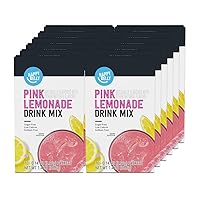 Amazon Brand - Happy Belly Pink Lemonade Drink Mix Singles, 1.4 Oz (Pack of 12)