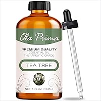 Ola Prima Australian Tea Tree Essential Oil - Therapeutic Grade for Aromatherapy, Diffuser, Hair, Toenail, Face, Acne, Dropper - 4 fl oz