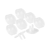 Power Gear Outlet Covers Baby Proofing Child Proof Plug Covers for Electrical Outlets Easy Install Outlet Plug Covers UL Listed Shock Prevention Clear 50271 8 Count