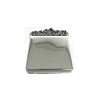 Fashion Mini Purse Shaped Silver Dual Compact Personal Mirror