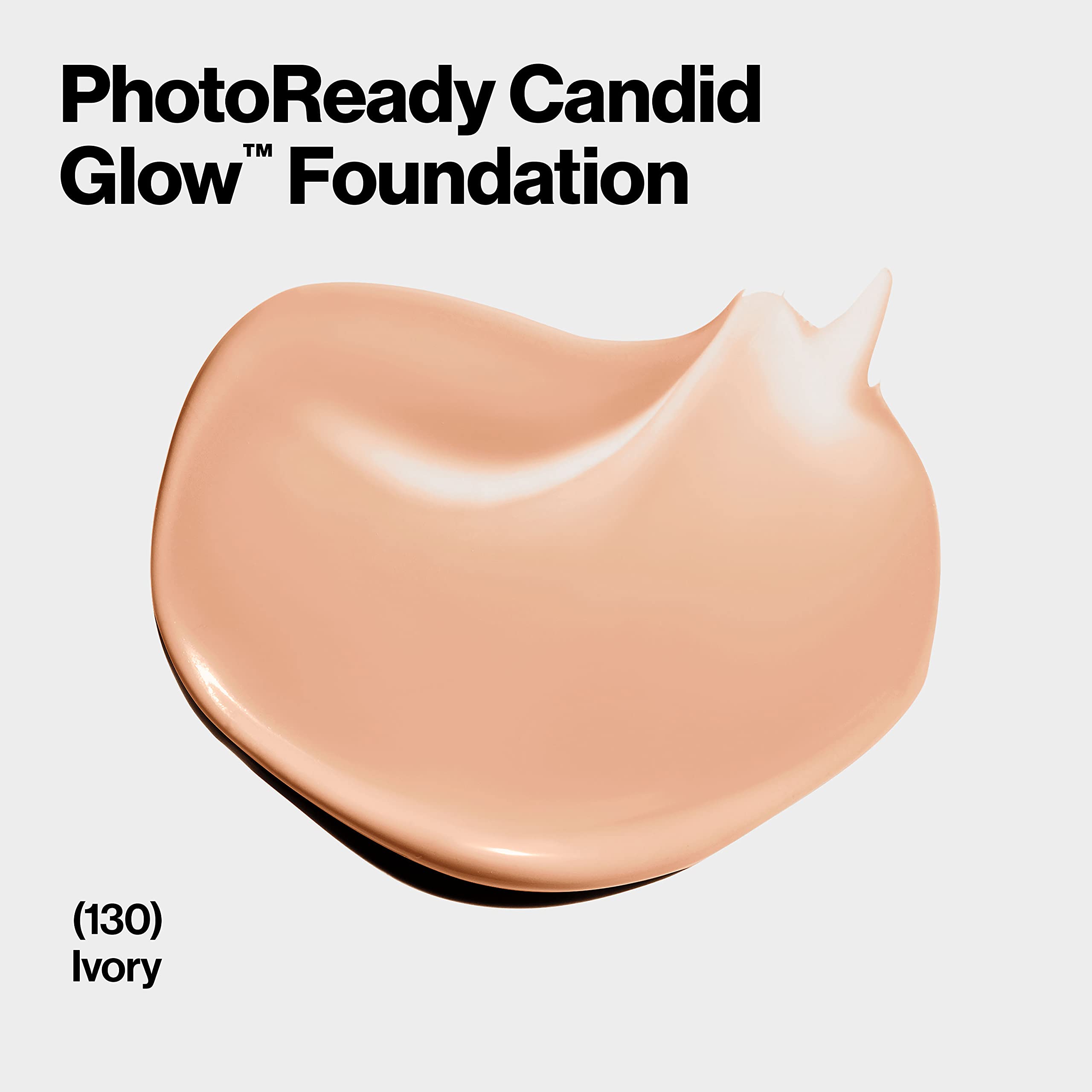Revlon PhotoReady Candid Glow Moisture Glow Anti-Pollution Foundation with Vitamin E and Prickly Pear Oil, Anti-Blue Light Ingredients, without Parabens, Pthalates, and Fragrances, Ivory, 0.75 oz