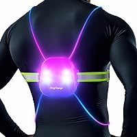 Running Vest for Women, Reflective Running Lights Vest for Night Runners, Running Light Gear Safety Reflective Vest for Men