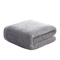 Household Cotton Bath Towel Soft Absorbent Bath Towel Quick Dry Towel Package (Color : Black, Size : 70 * 140CM)