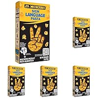 La Moderna Sign Language Pasta, In Collaboration With Texas Hands & Voices, Protein, Fiber, 7 Oz (Pack of 5)