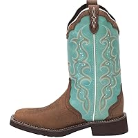 JUSTIN Boot Company Womens Barnwood Brown Cow Cowgirl Boots 7.5 B Blue