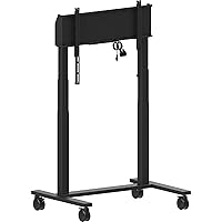 iiyama MD-CAR2031-B1 Electric Height-Adjustable (950 mm) Pylon System on Wheels with Two Columns for Displays up to 98 Inches and VESA 800 x 600 mm Max. 120 kg