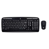 Logitech MK320 Desktop Wireless Multimedia Keyboard & Optical Mouse Black- (Certified Refurbished)