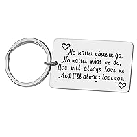Long Distance Relationship Keychain Gift No Matter Where We Go You Will Always Have Me Keychain Best Friend Gift Friendship Keychain Graduation Gifts for Friends Distance Gifts for Girlfriend Boy