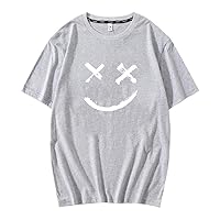 Mens Funny Graphic Crew Neck T-Shirt Slim Fit Short Sleeve Womens Tops Tee Shirts
