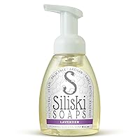 Simple Skincare by Siliski Foaming Glycerin Soap, All Natural, Vegan and Palm Free - Lavender, 8 FL Oz