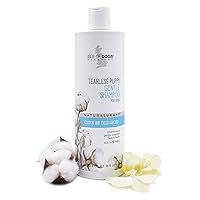 Everyday Natural Luxury Tearless Puppy Shampoo - Cotton + Fresh Orchid - Sulfate & Paraben Free Formula - Gentle Pet Shampoo For Dogs Of All Ages & Coat Types - Made in the USA - 16 Oz