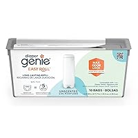 Diaper Genie Easy Roll Refill with 18 Bags | Lasts Up to 5 Months or Holds Up to 846 Newborn Diapers Per Refill