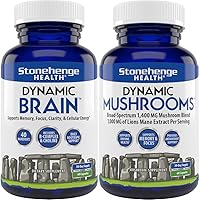 Stonehenge Health Dynamic Brain, Dynamic Mushrooms: Nootropics for Memory, Focus, Clarity Support