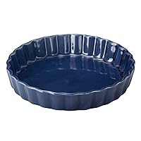 Banko Ware 18615 Tart Plate, Souffle Plate, S, 5.9 inches (15 cm), Aqua Blue, Made in Japan