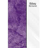 Kidney Diet Journal: Kidney Nephrologist 120 Page 6x9 Purple Notepad Notebook Diet Book Present Gift Food Diary