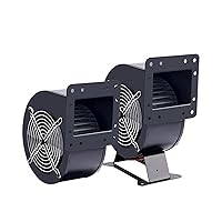 Industrial Centrifugal Fan Small Air Model Drum Fan Turbo Exhaust Cooling Fan 120W 130FLJ5-BJ (Size : 130FLJ5-BJ 120W(3-Phase 380V with Side and Foot))