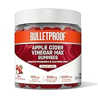 Bulletproof Apple Cider Vinegar Max Sugar-Free Gummies, 60 Count, Keto Supplement for Cravings