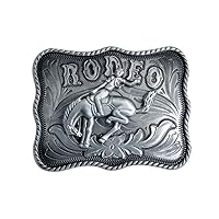 DT Men's Western Rodeo Horse Belt Buckle,Retro Celtic Pattern Horse Horseman Cross Belt Buckles,Gift for Boys Girls