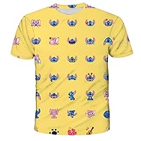Anime Shirt 3D Print Novelty T-Shirt Fashion Short Sleeve Sports Tee for Men and Women Black Graphic Crew Neck Comic.
