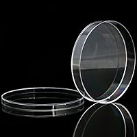 90mm x 15mm Plastic Petri Dishes For Bacteria Yeast LB Plates, Pack of 10