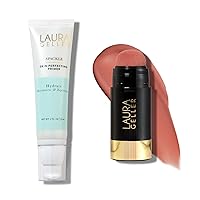 LAURA GELLER NEW YORK Serum Blush Cheek Tint, Refreshing Rose + Spackle Skin-Perfecting Makeup Primer, Hydrate