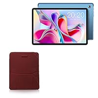 BoxWave Case Compatible with Teclast P30S - Velvet Pouch Stand, Velour Slip Sleeve Built-in Foldable Kickstand - Burgundy