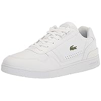 Lacoste Mens T Clip Multicolor Leather & Suede Sneakers