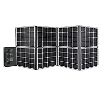 400W Portable Solar Panel Foldable Monocrystalline Solar Blanket, Huge Power Solar Panel, Sunpower Solar Cells 23.7% High Efficiency for Power Station Outdoor Camping RV Solar Generator