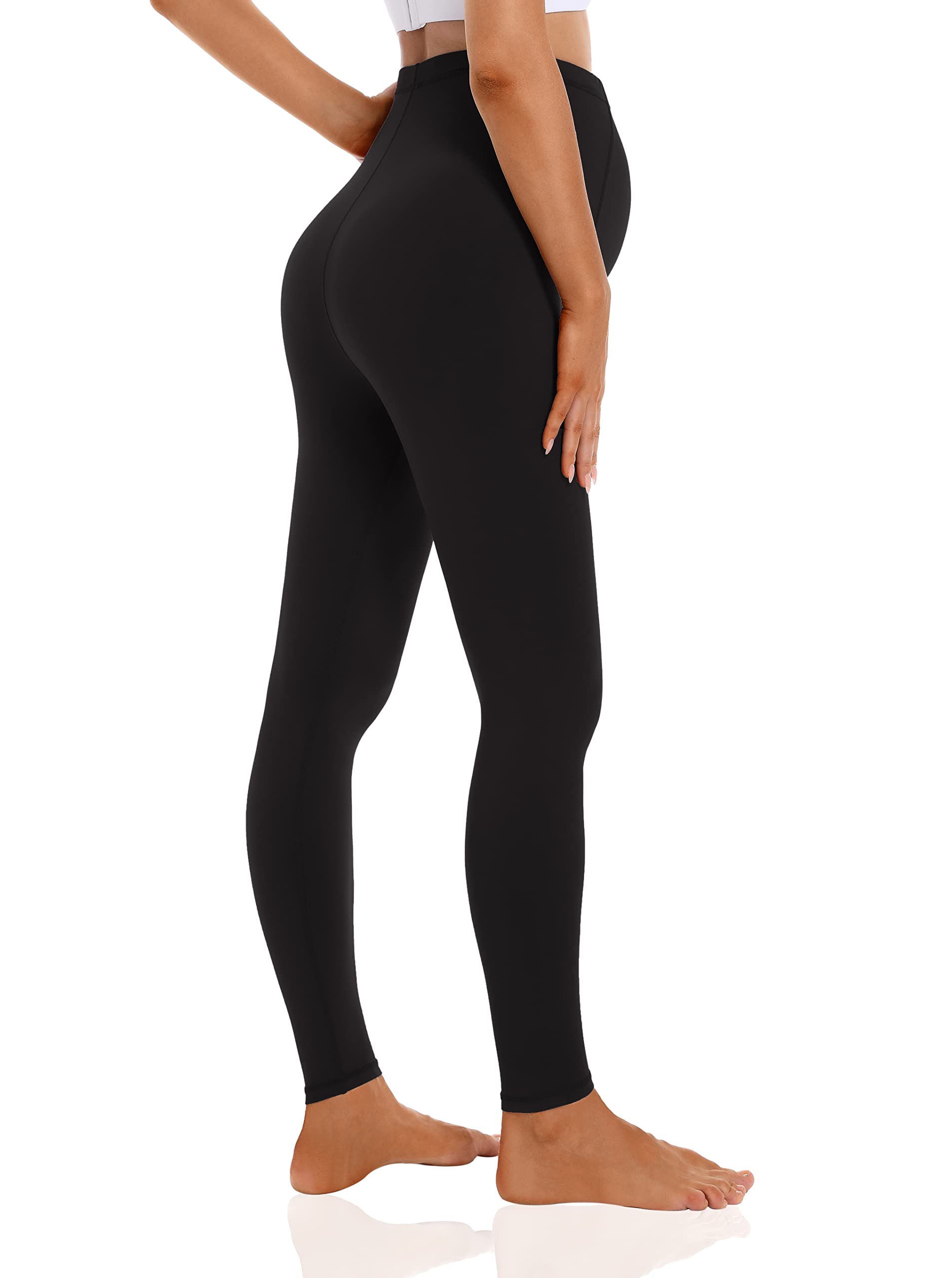 Foucome Women's Maternity Leggings Over The Belly Pregnancy Active