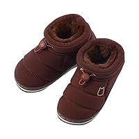 Fashion Winter Children Boots Children Ankle Boots Flat Bottom Non Slip Round Toe Solid Side Fashion Toddler Boots